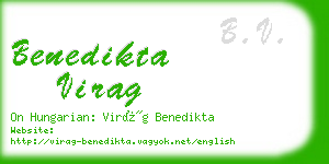 benedikta virag business card